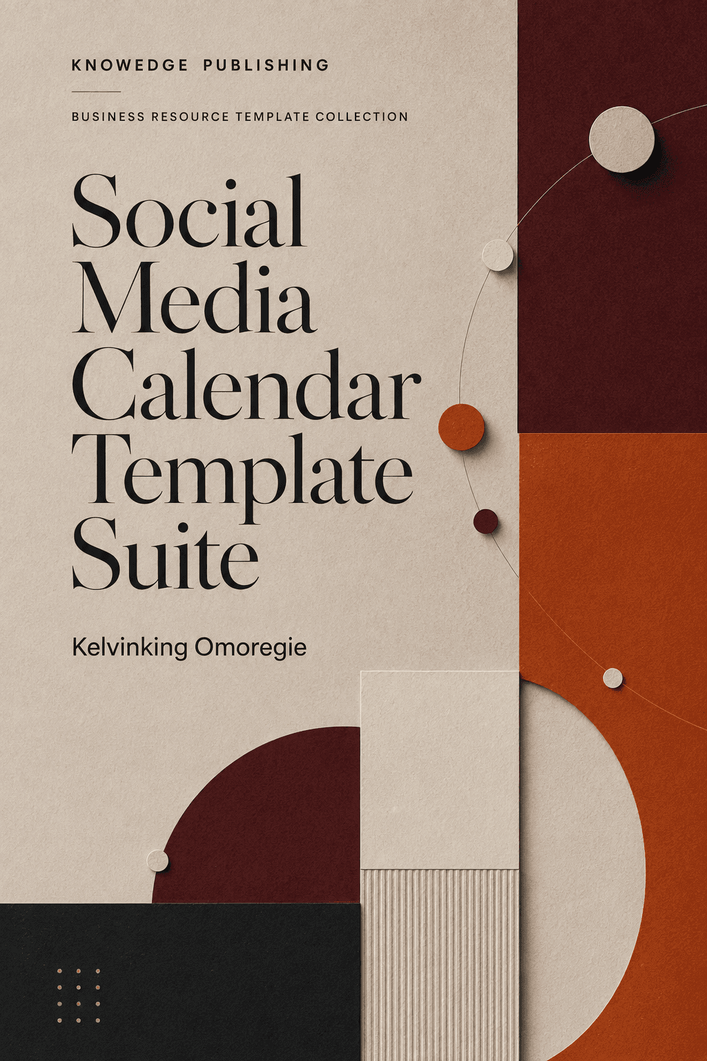 Cover of Social Media Calendar Template Suite